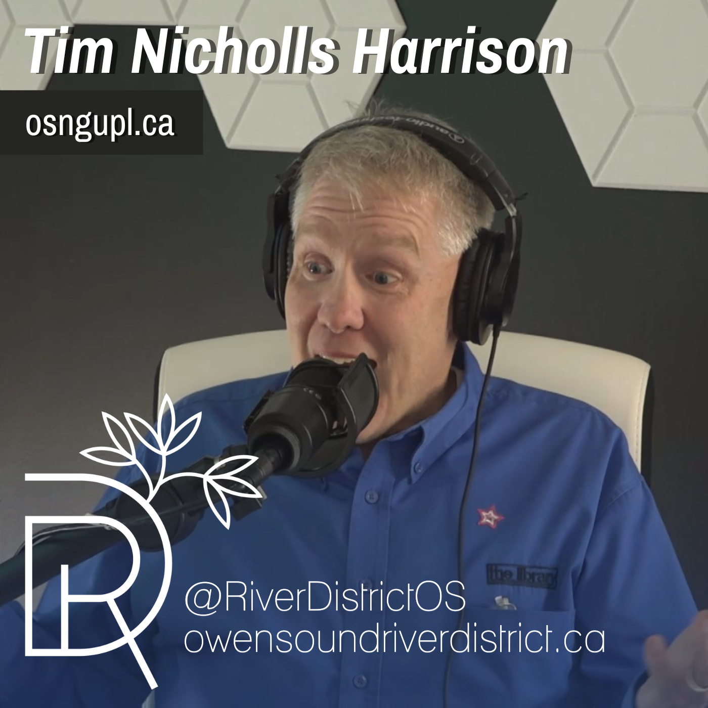 Tim Harrison in podcast studio